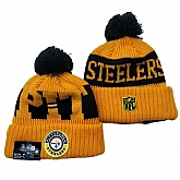 Pittsburgh Steelers Team Logo Knit Hat YD (8),baseball caps,new era cap wholesale,wholesale hats